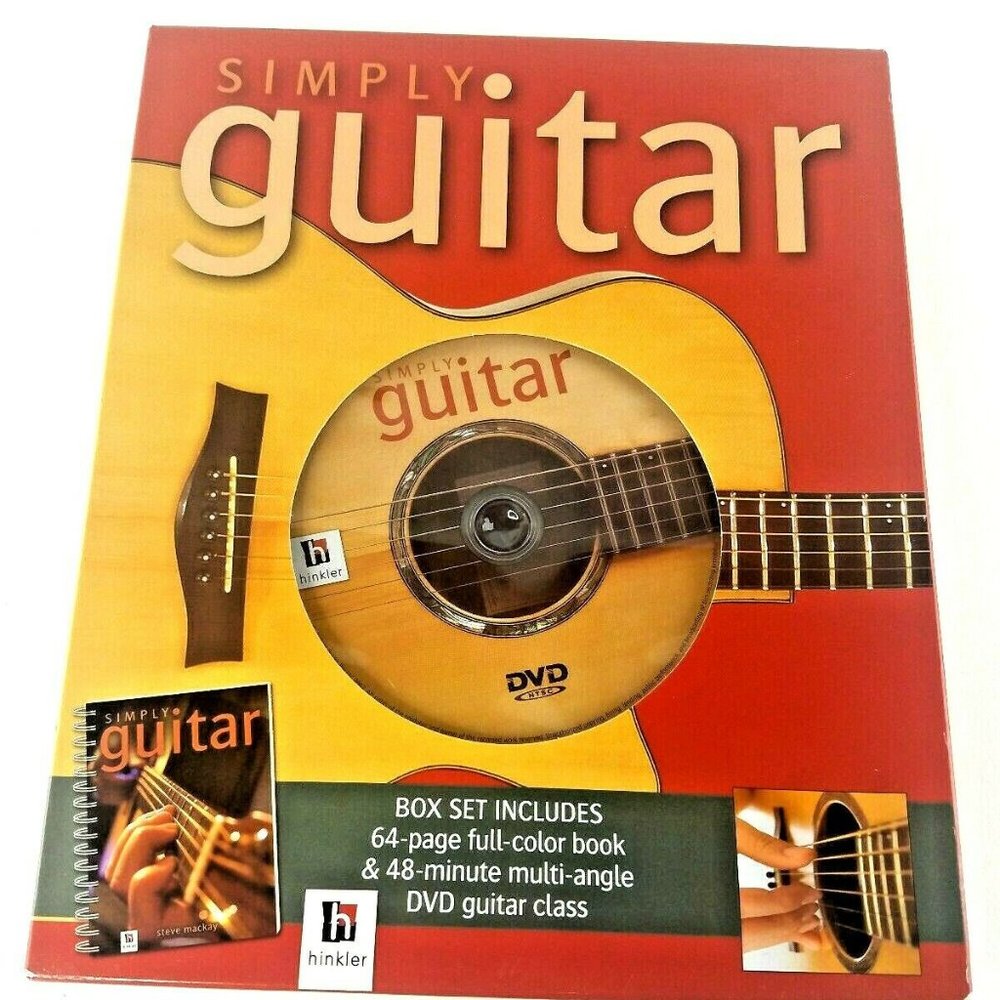 Simply Guitar Box Set 64 Page Book & 48 Minute DVD By Steve Mackay New In Box